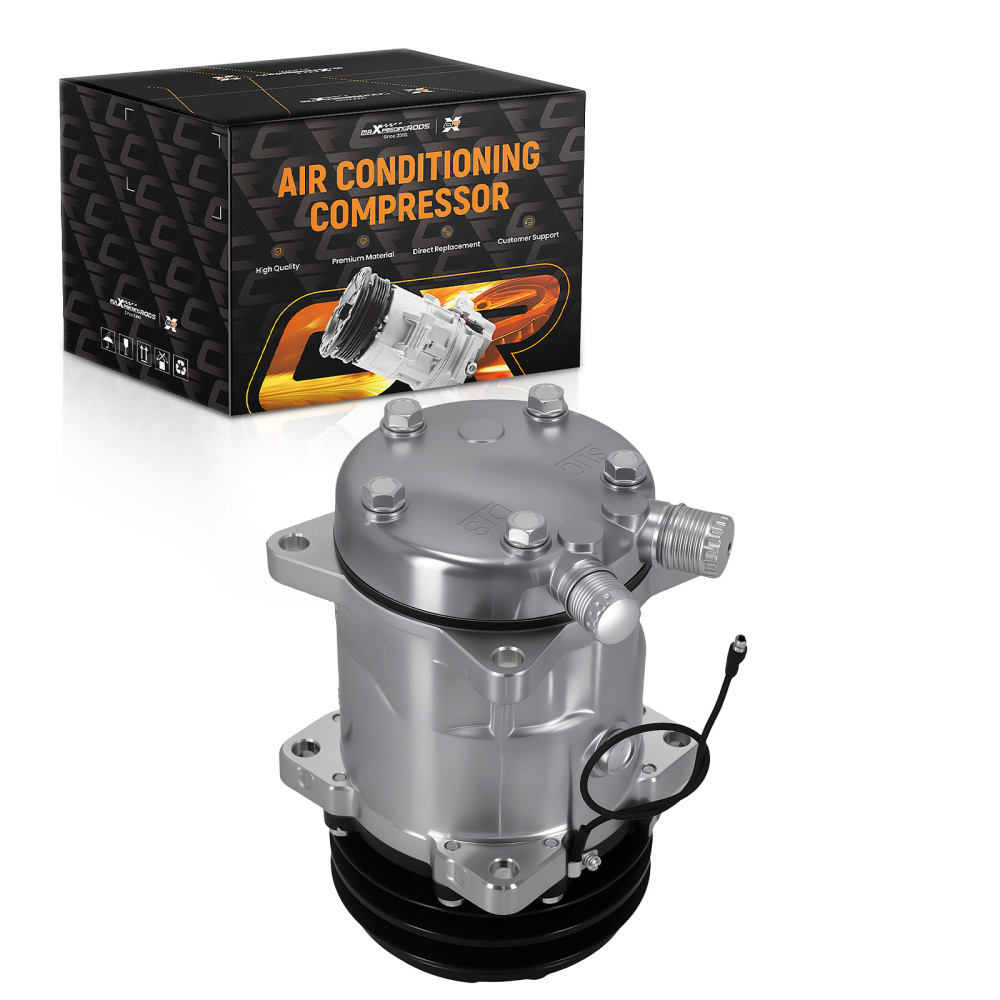 A/C Air Conditioning Compressor w/ Clutch For Sanden 508 Style 2-Groove HC5001C