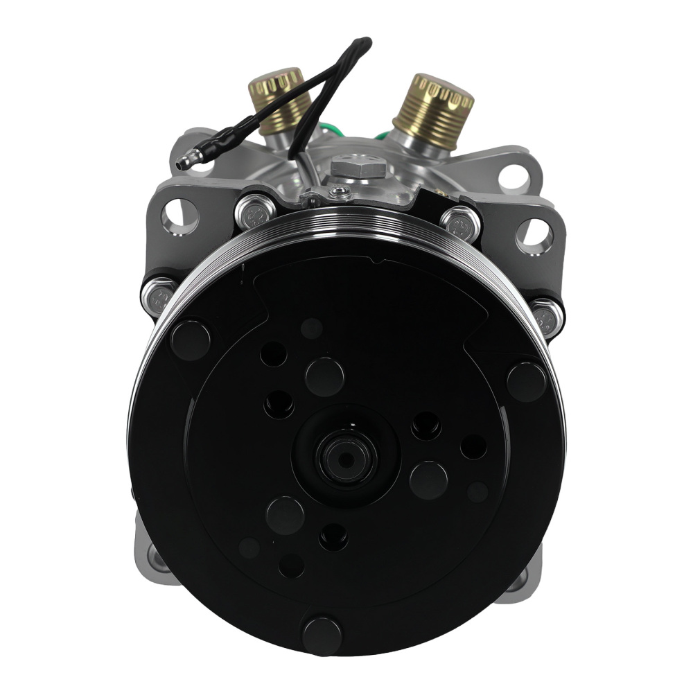 A/C Compressor W/ Clutch For Sanden 508 8-Groove Serpentine Belt Sliver HC5004C