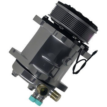 A/C Compressor W/ Clutch For Sanden 508 8-Groove Serpentine Belt Sliver HC5004C