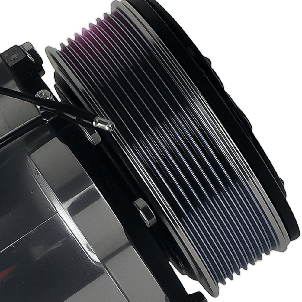 A/C Compressor W/ Clutch For Sanden 508 8-Groove Serpentine Belt Sliver HC5004C