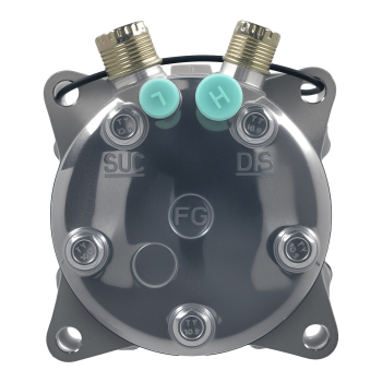 A/C Compressor W/ Clutch For Sanden 508 8-Groove Serpentine Belt Sliver HC5004C