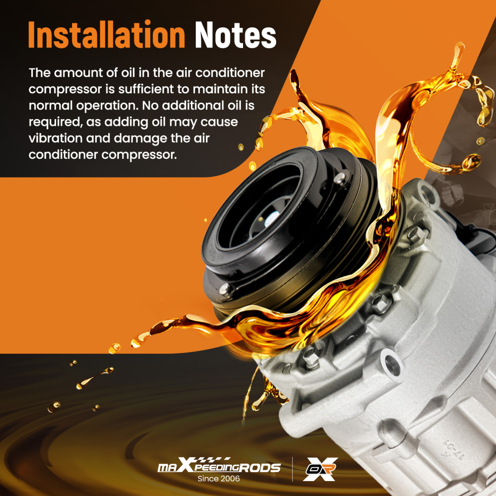 8FK351176501 Air Con Conditioning compatible for AC Compressor compatible for BMW 3 Series E46