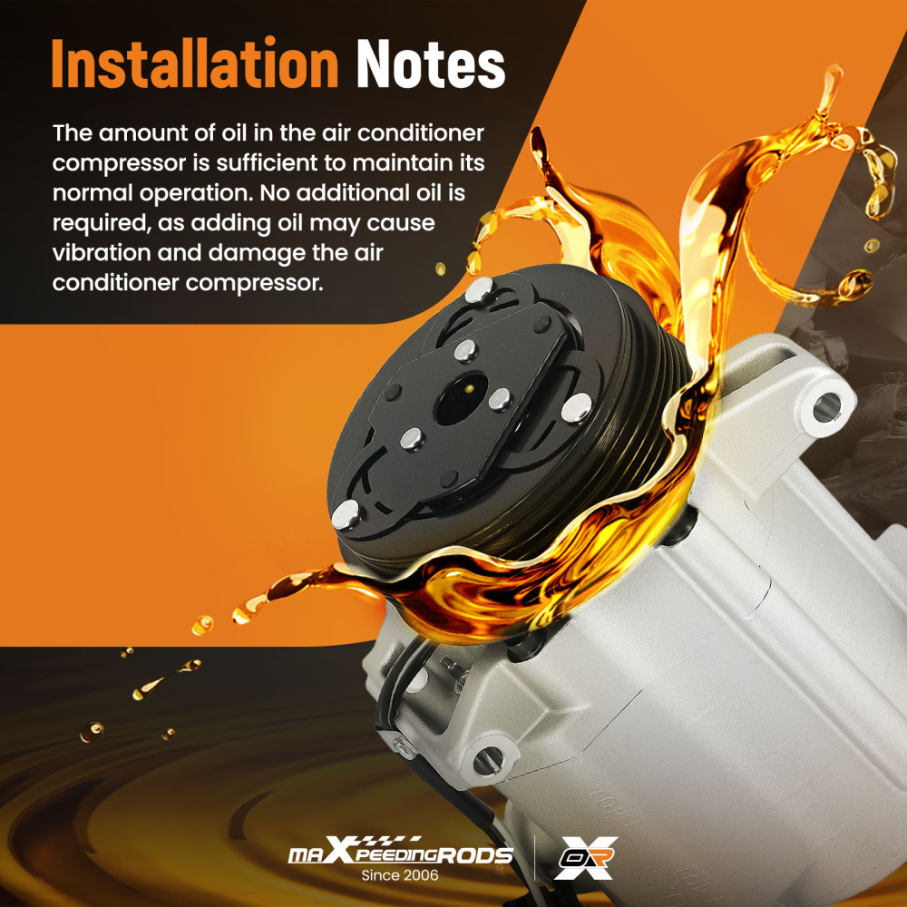 Compatible for AC A/C Compressor compatible for Buick Enclave GMC Acadia 3.6L 2007-2012 CO 21625C 4710705