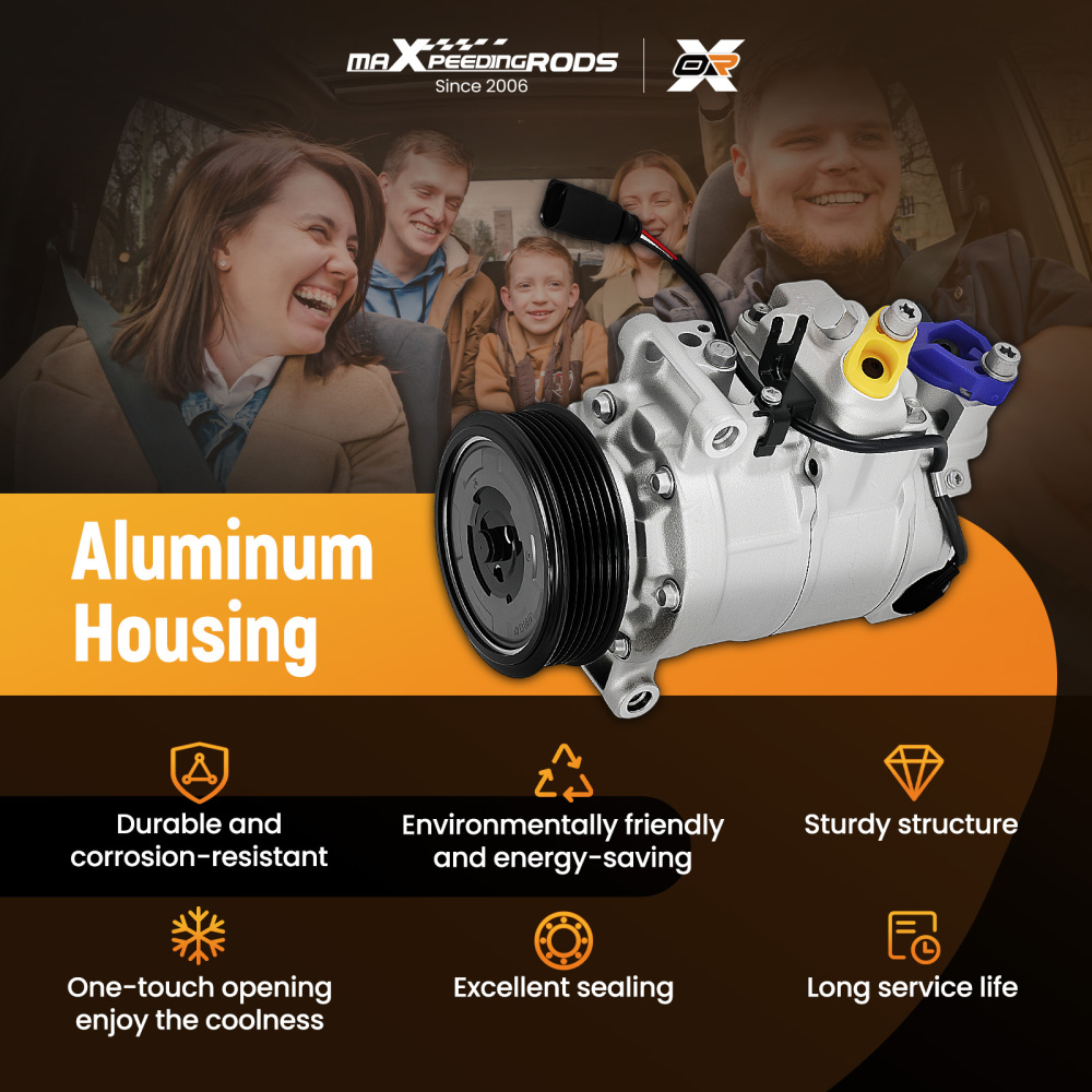 Compressore aria condizionata compatibile per Audi A4 A6 8E 8H 4F B6 compatibile per Seat Exeo 4F0260805AC