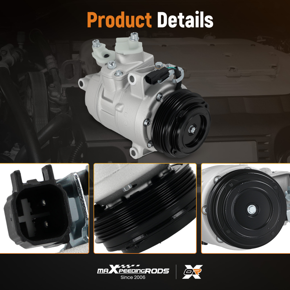 Compatible for AC Compressor compatible for Ford Fusion 2.0L, 2.5L 2013 2014 2015 2016-2020 CO 29119C