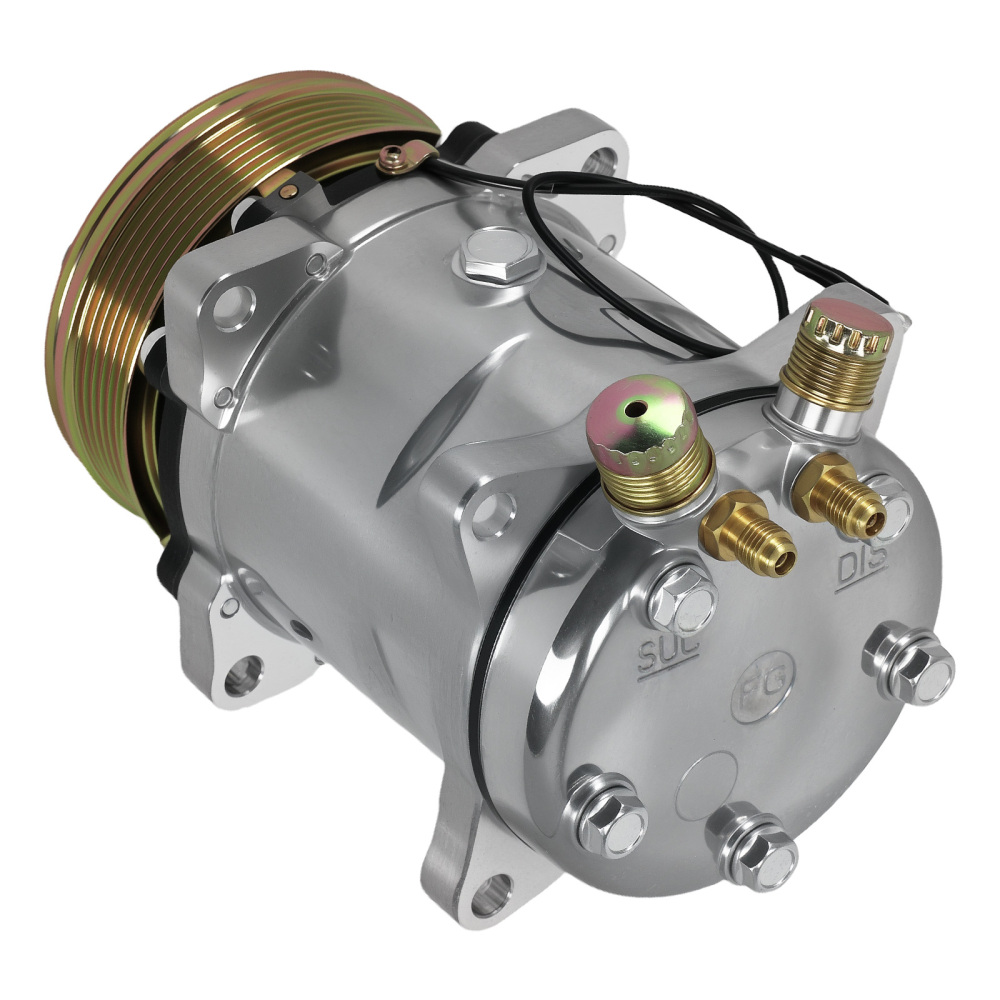 Air Compressor w/ Clutch For Sanden 508 5H14 6-Groove Belt R134a 12V 38800PD2701