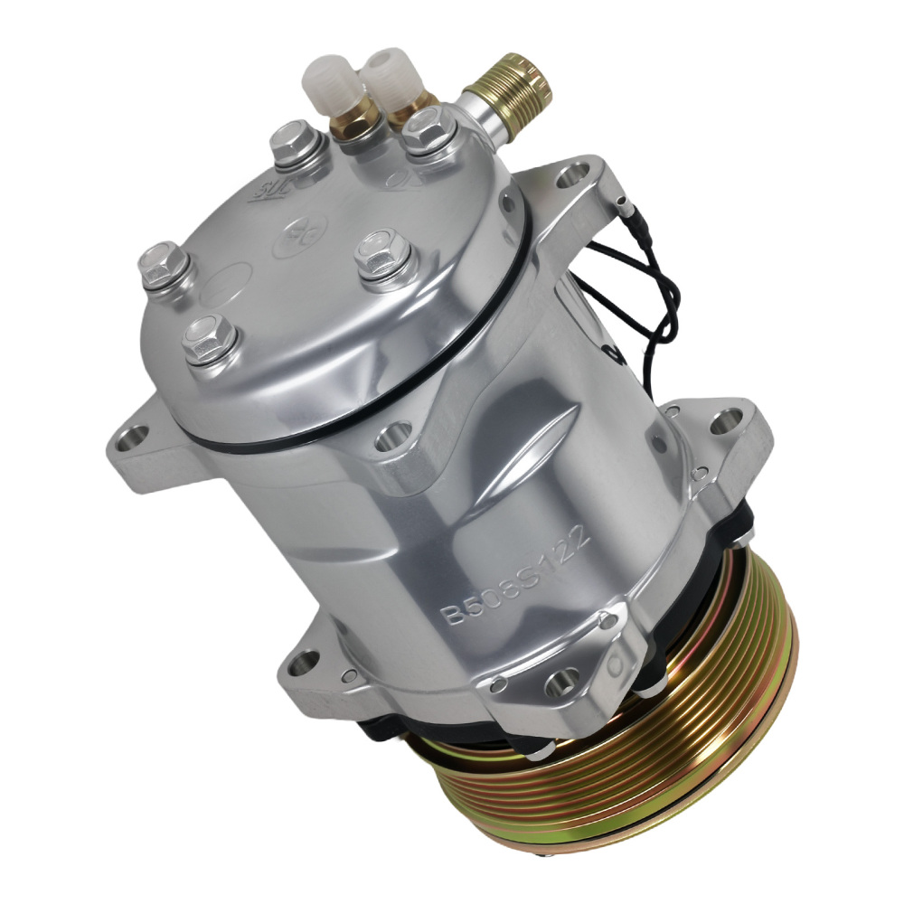 Air Compressor w/ Clutch For Sanden 508 5H14 6-Groove Belt R134a 12V 38800PD2701