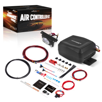 Air Controller for Air Spring Bag Kit Onboard Compressor Dash Gauge Panel Single Path