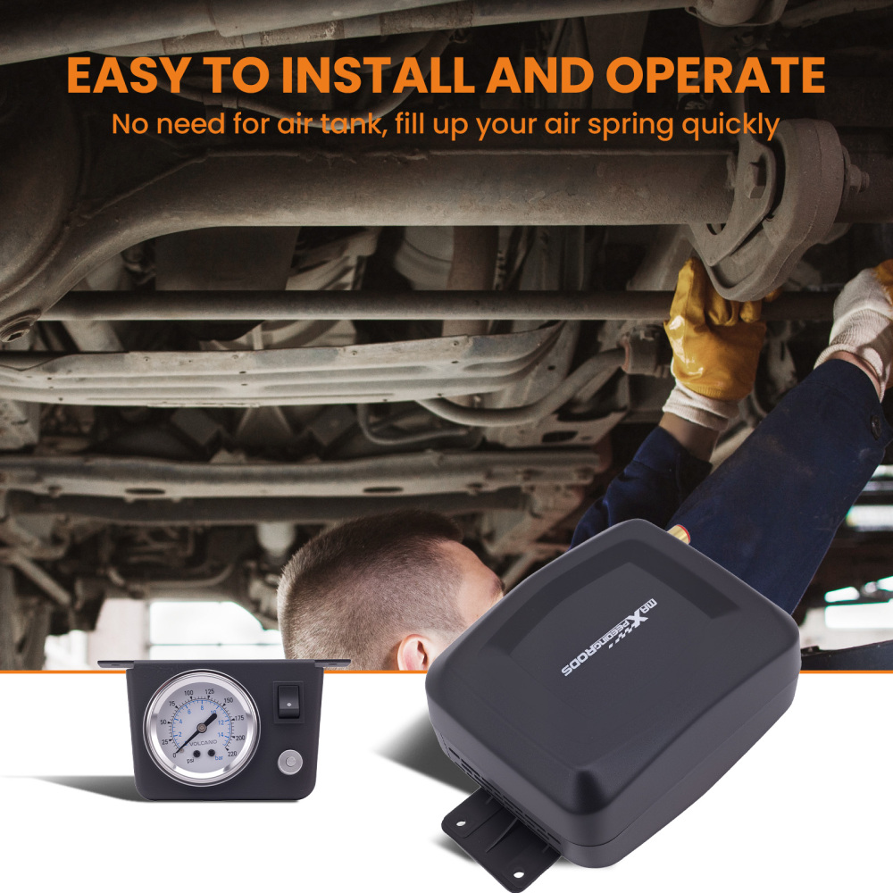 Towing Air Spring Bag Compressor Controller kit For Universal Van Pickups compatible for Ford