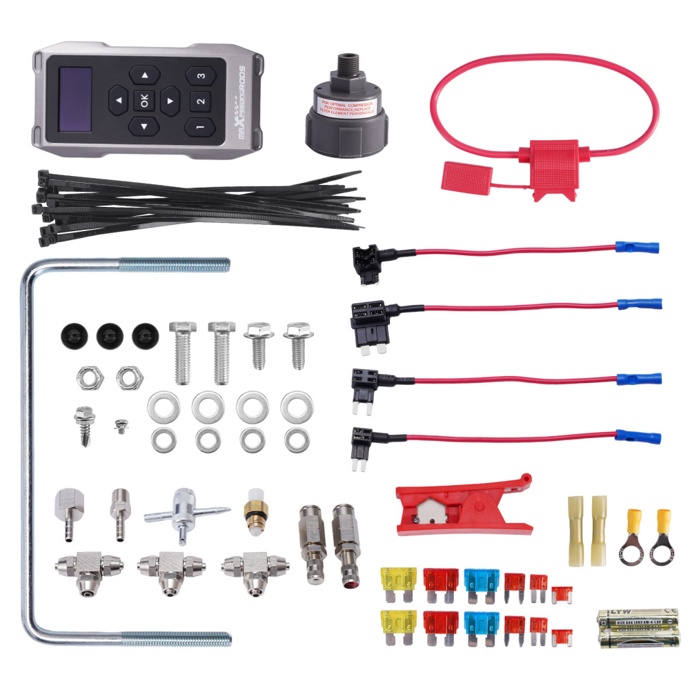 Wireless Universal Air Suspension Compressor Controller Kit compatible for Ford Toyota Van