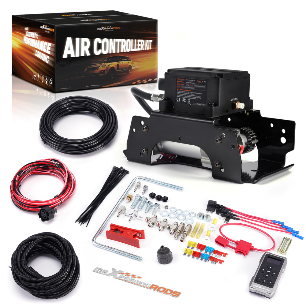 Wireless Universal Air Suspension Compressor Controller Kit compatible for Ford Toyota Van