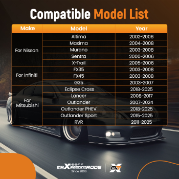 Cabin Air Filter compatible for Infiniti FX35/FX45 2003-2008 27277-VS251 B7200-5M000