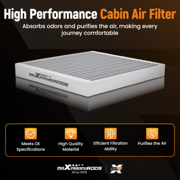 Air Filter compatible for Ford Mustang 05-14 CF10370 AFC1312 High-Efficiency Front