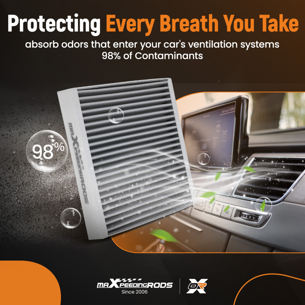 Air Filter compatible for Ford Mustang 05-14 CF10370 AFC1312 High-Efficiency Front