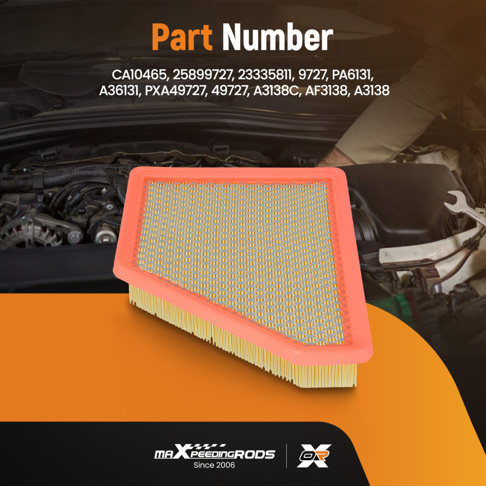 Air Filter compatible for Chevrolet Equinox 2.4L 2010-2017 25899727 A36131 PA6131