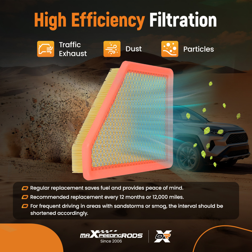 Air Filter compatible for Chevrolet Equinox 2.4L 2010-2017 25899727 A36131 PA6131