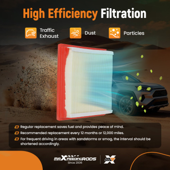 2Pcs Engine Air Filter compatible for INFINITI EX35/EX37 2008-2013 CA10544 A4038