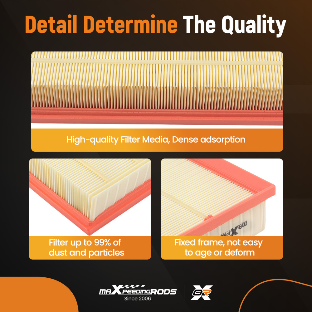 Air Filter compatible for Land Rover Discovery 2.0L 3.0L 5.0L 2010-2023 CA11062 2Pcs