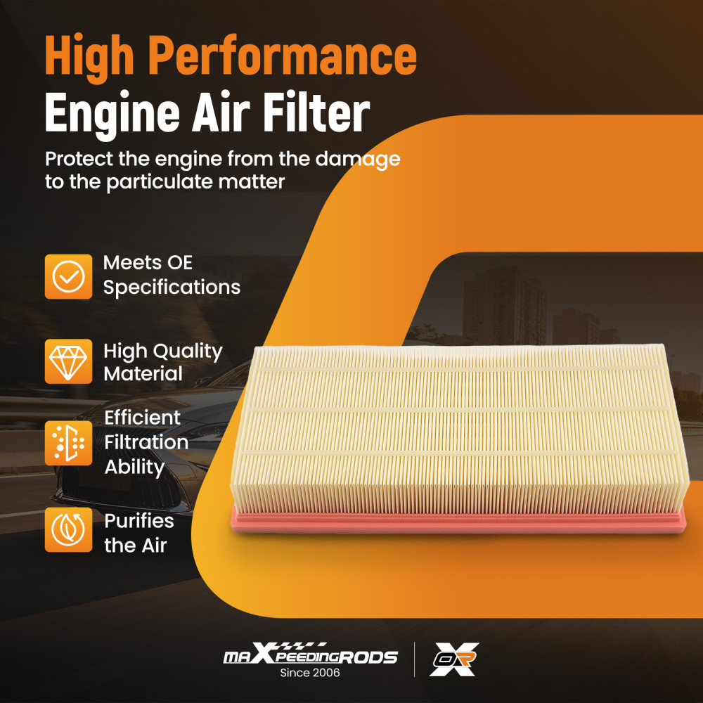 Air Filter compatible for Land Rover Discovery 2.0L 3.0L 5.0L 2010-2023 CA11062 2Pcs