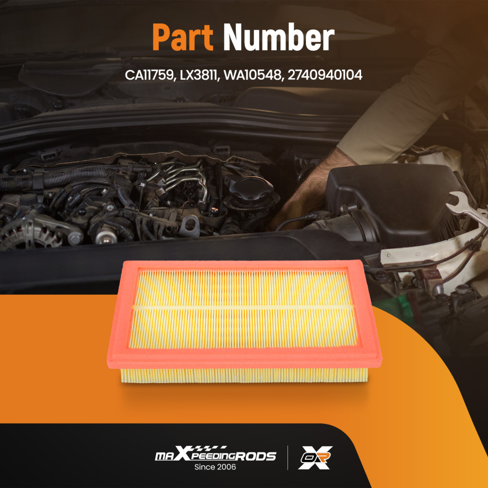 Air Filter compatible for Mercedes-Benz C300/C350e/E300 L4 2.0L 2015-2019 CA11759