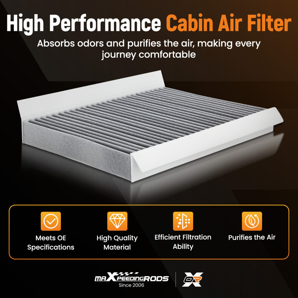 Cabin Air Filter compatible for Jeep Compass Hornet 2018-2024 68338536AA CF11810PC99158