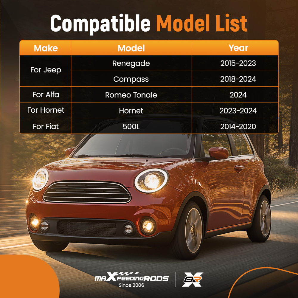 Cabin Air Filter compatible for Jeep Compass Hornet 2018-2024 68338536AA CF11810PC99158