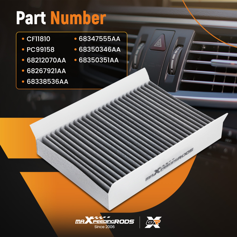Cabin Air Filter compatible for Jeep Compass Hornet 2018-2024 68338536AA CF11810PC99158