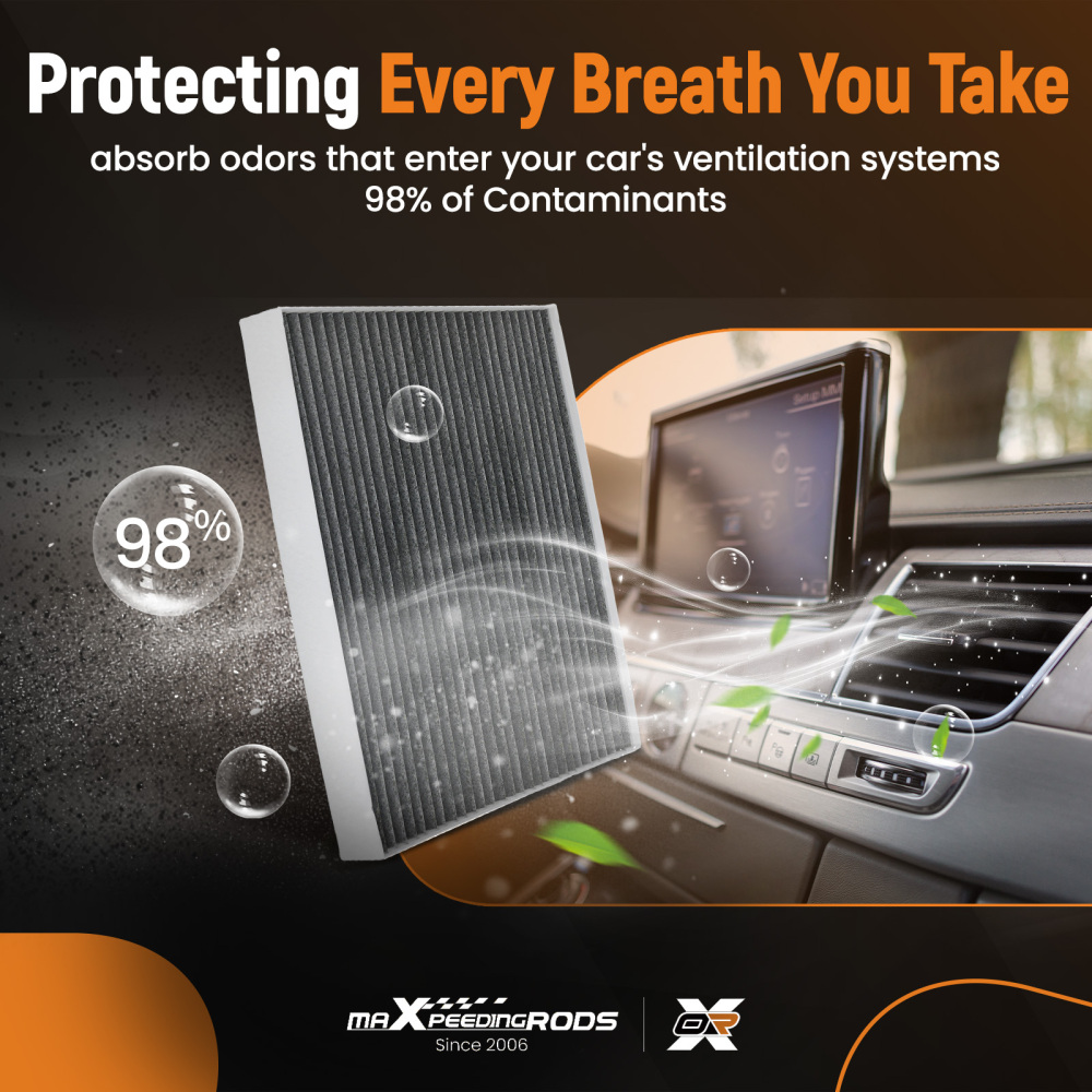 Activated Carbon Cabin Air Filter compatible for Genesis G70 Sonata Optima 97133C1010