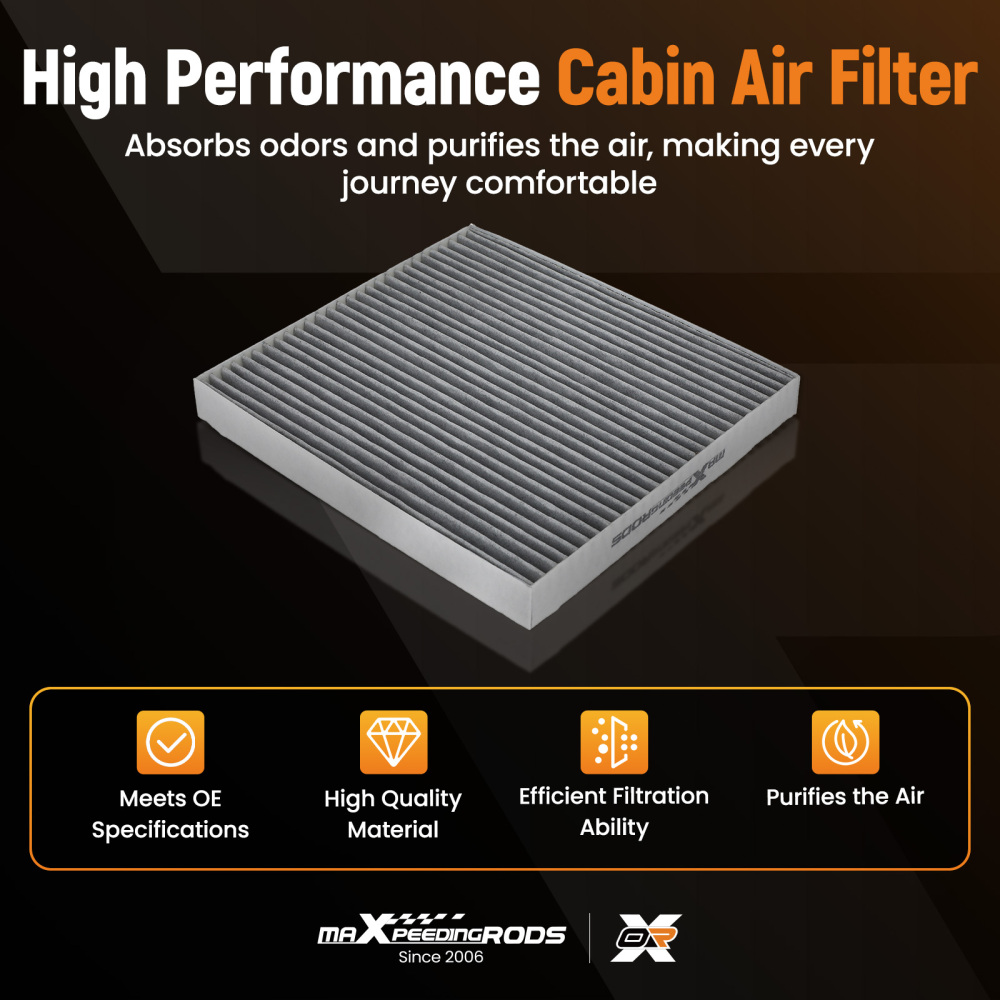 Activated Carbon Cabin Air Filter compatible for Genesis G70 Sonata Optima 97133C1010