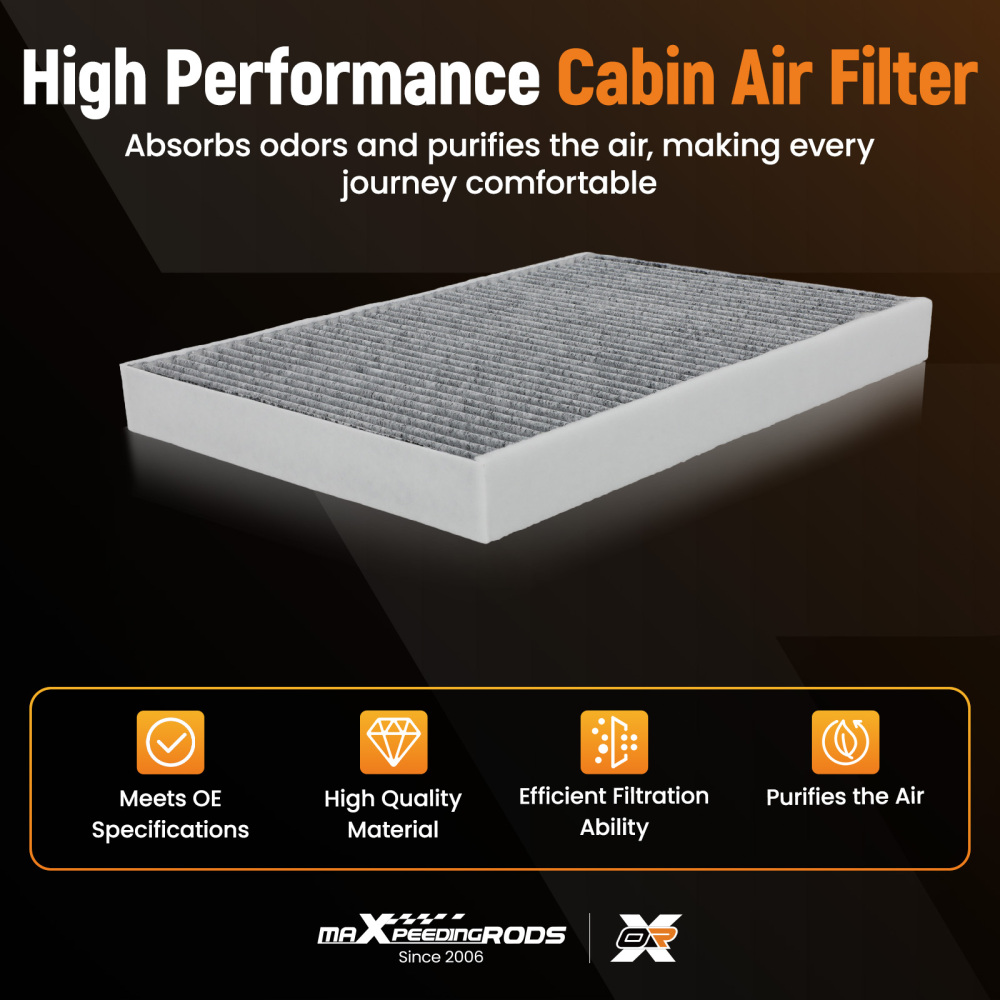 CF12211 Activated Carbon Cabin Air Filter compatible for Audi A4 Q5 2017-2023 4M0819439