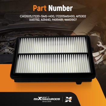 Air Filter compatible for Acura RDX 2.0L 2019-2025 17220-5MS-H00 A31440 WA10907 CA12605