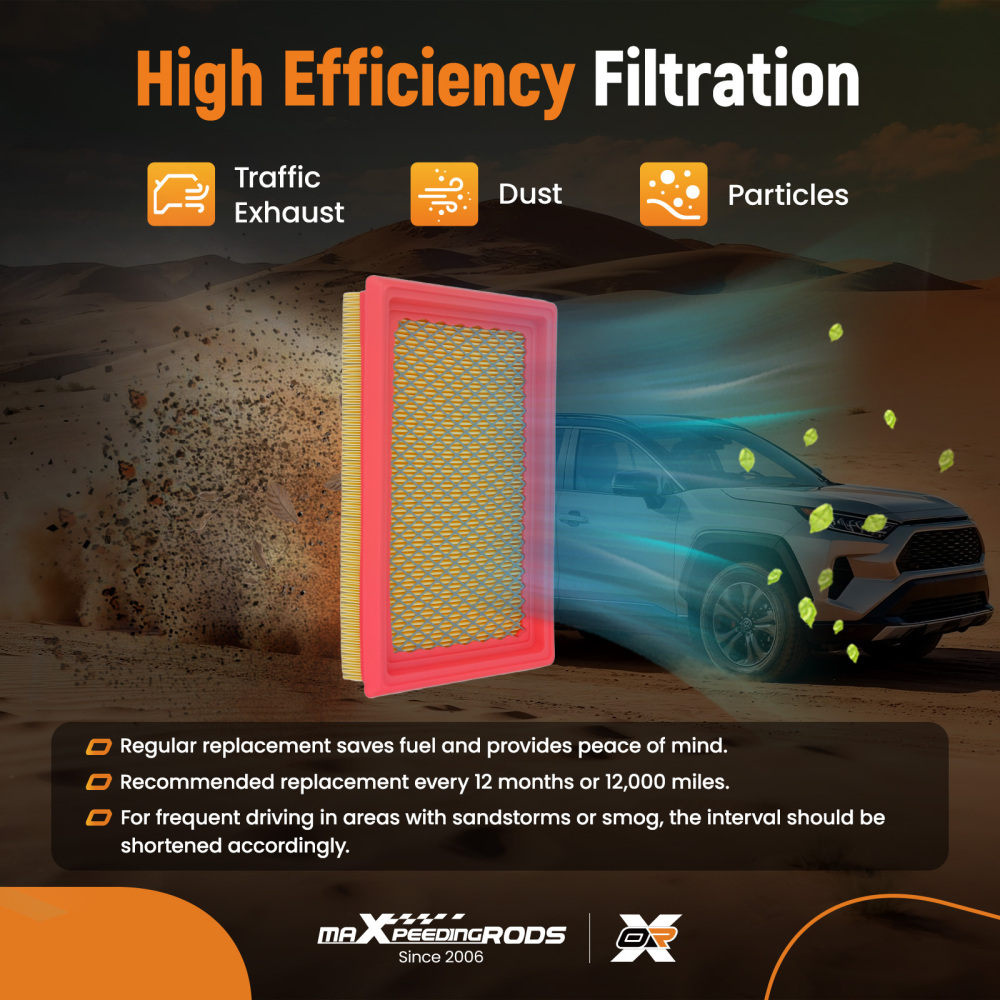 Air Filter compatible for INFINITI FX35 2008-2012 16546-3J410 16546-1HC2A AF7823 CA6900