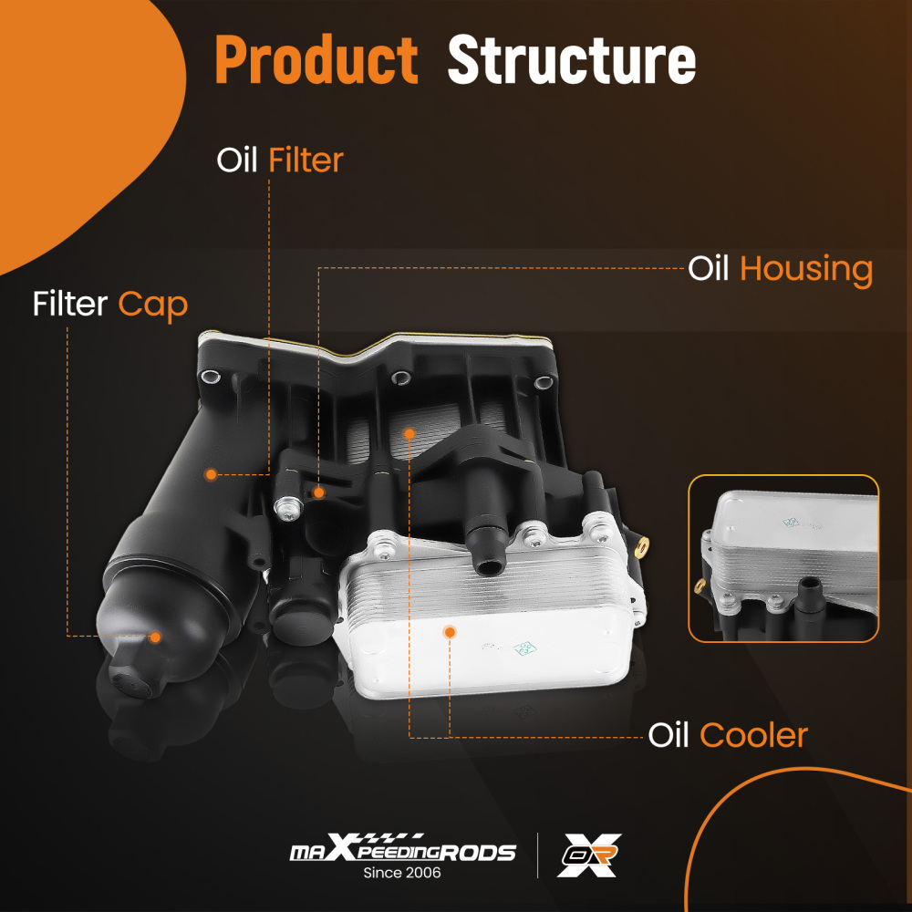 Oil Filter HousingCoolerSeals compatible for Bmw 1 3 5 Series F10 F20 F30 8507697