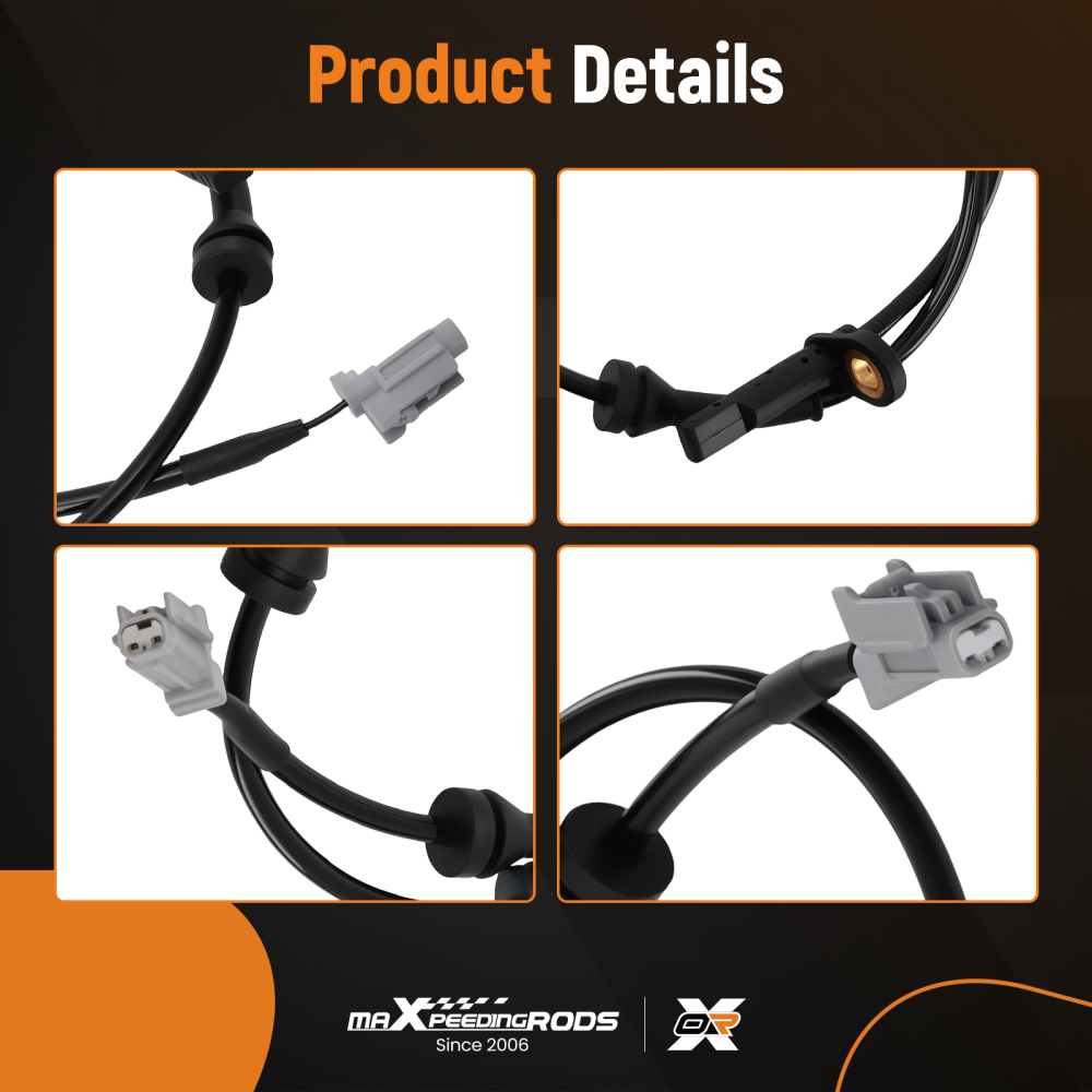 Front Left Right ABS Wheel Speed Sensors compatible for NISSAN X-TRAIL SLX 4WD 2.5L 2008-12