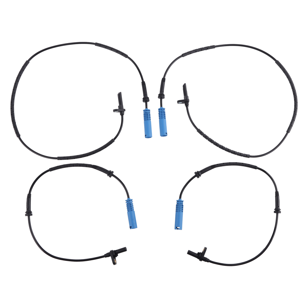 4 ABS Wheel Speed Sensors compatible for BMW 325xi 328xi 335xi 34526764859, 34526764858