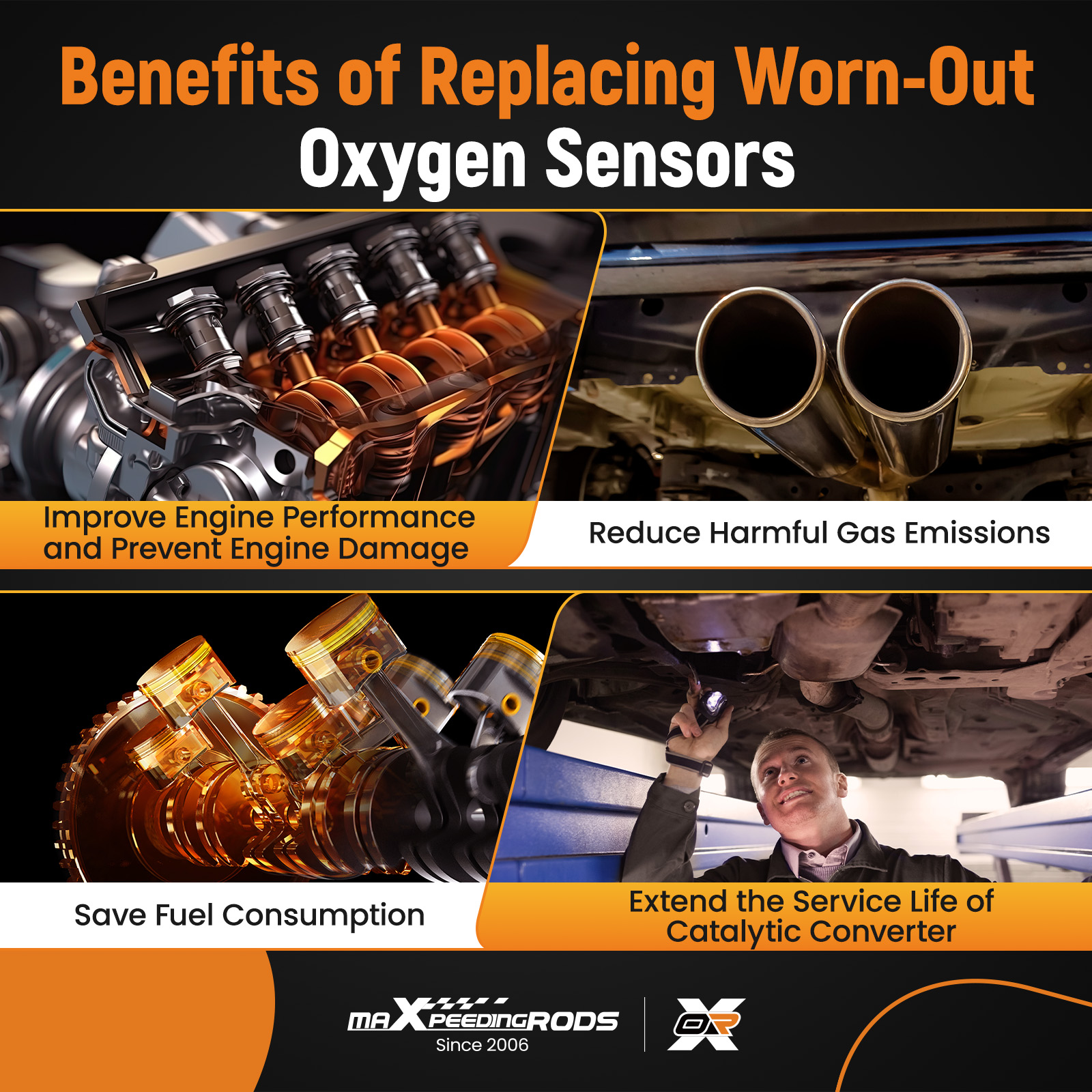 Downstream O2 Oxygen Sensor compatible for Nissan Altima