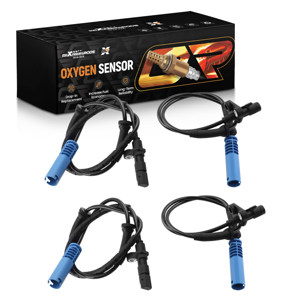 4X ABS Wheel Speed Sensor Front Rear Left Right compatible for BMW 525I 528I 530I 540I M5