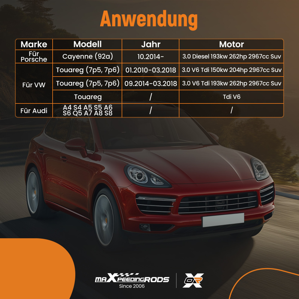 Nitrogen Oxide NOX Sensor compatible for VW Touareg 3.0 V6 TDI 2010-2018 Cayenne 2014 ON