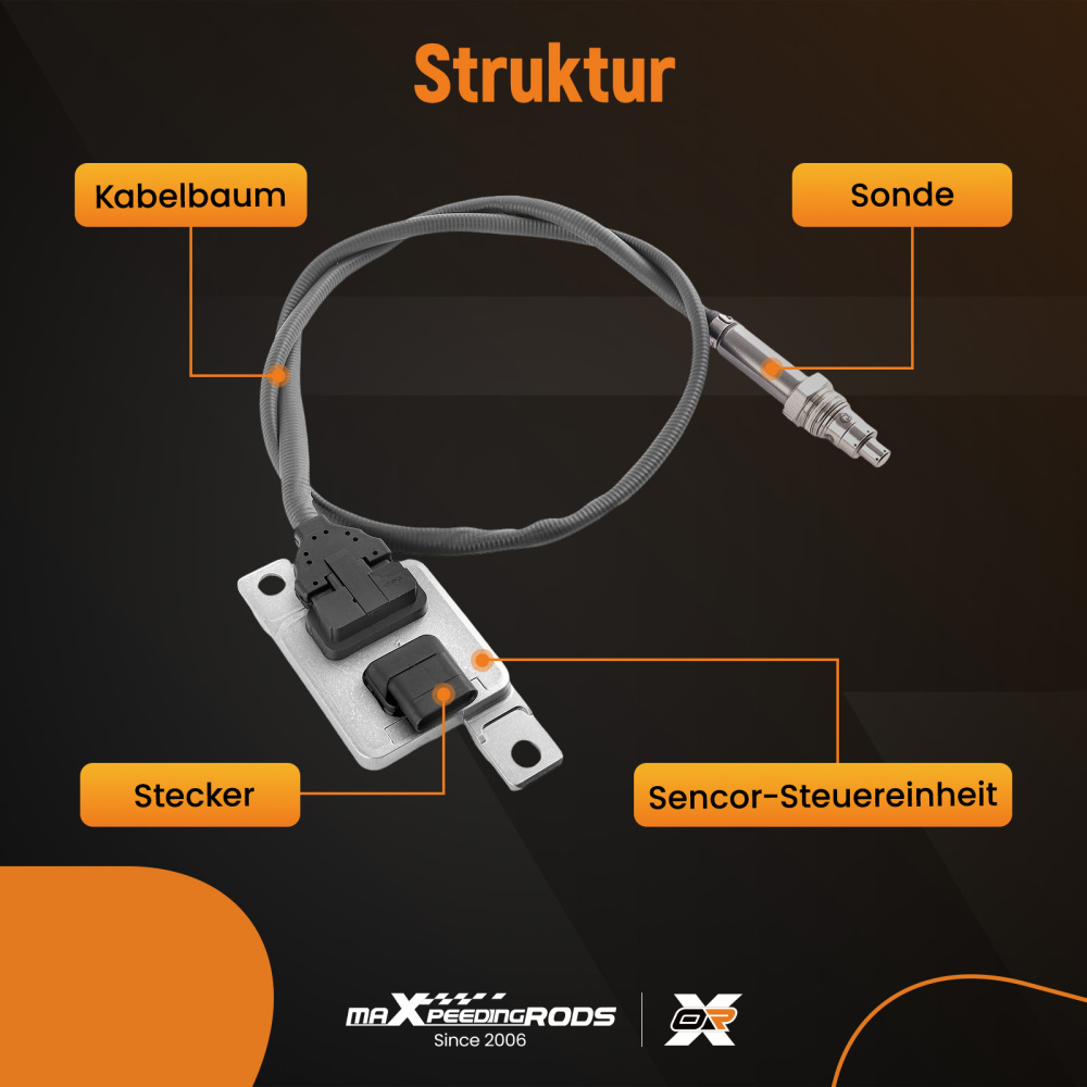 Nitrogen Oxide NOX Sensor compatible for VW Touareg 3.0 V6 TDI 2010-2018 Cayenne 2014 ON