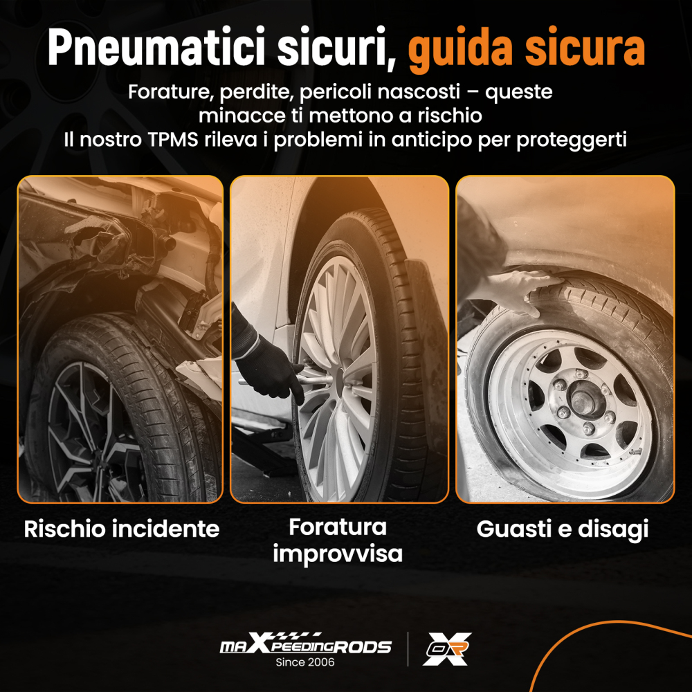 4x Pneumatico Pressione Sensore compatibile per Hyundai Santa Fe Sport 18 - 20 52933-F2000