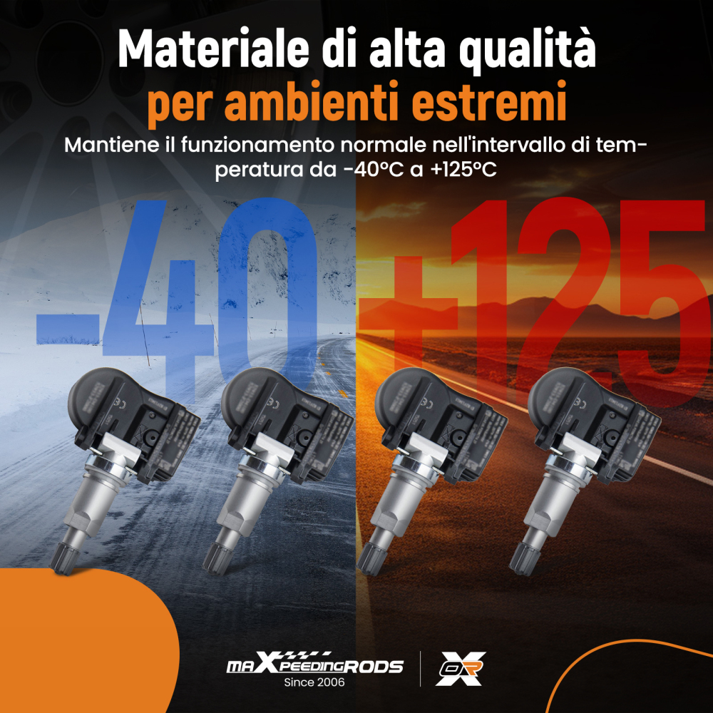 4x Pneumatico Pressione Sensore compatibile per Hyundai Santa Fe Sport 18 - 20 52933-F2000