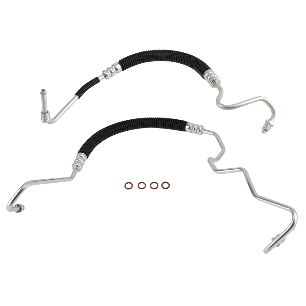Power Steering Pressure Line Hose compatible for Silverado Sierra 2500HD 3500HD 01-10