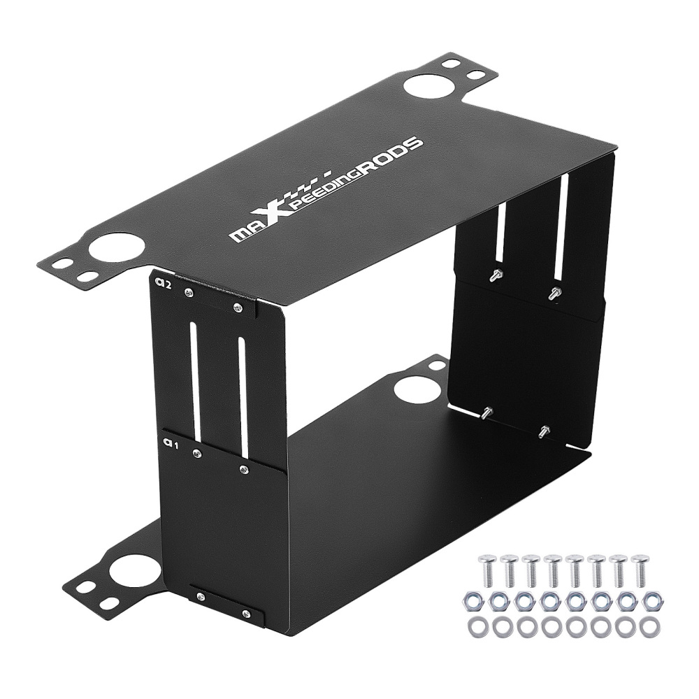 Adjustable Air Guide Frame for 16-30 Row British Oil Cooler Black Aluminum