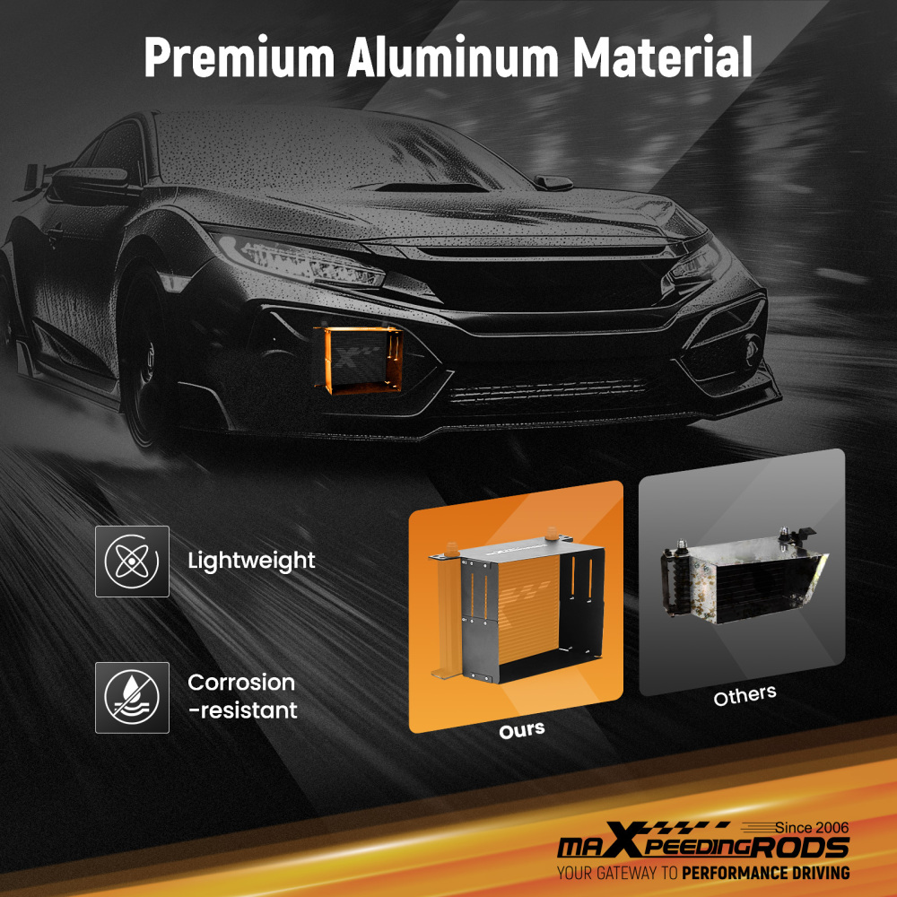 Guide Aria Radiatore Olio Motore per Auto 16-30 File Kit Montaggio Universale