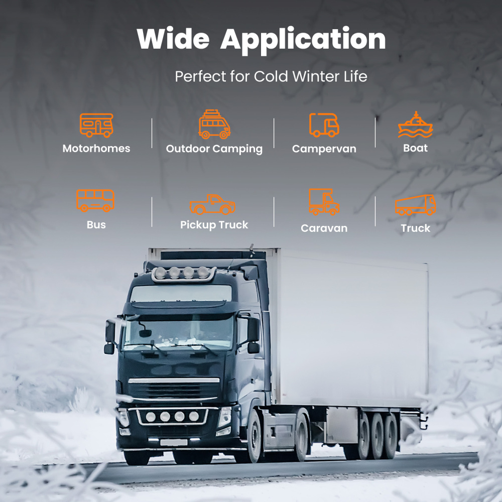 Diesel Air Heater 12V 8KW Tank Remote Control Thermostat Caravan Motorhome RV