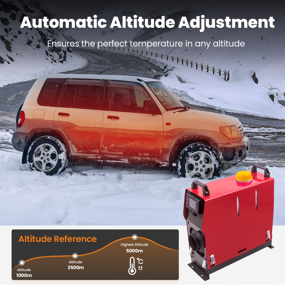 Diesel Air Heater 12V 8KW Tank Remote Control Thermostat Caravan Motorhome RV