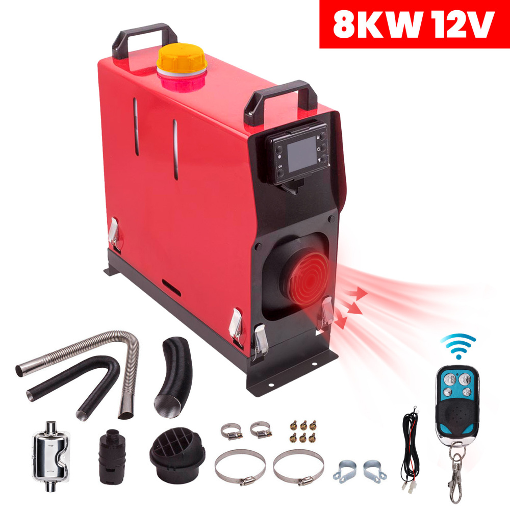 Diesel Air Heater 12V 8KW Tank Remote Control Thermostat Caravan Motorhome RV