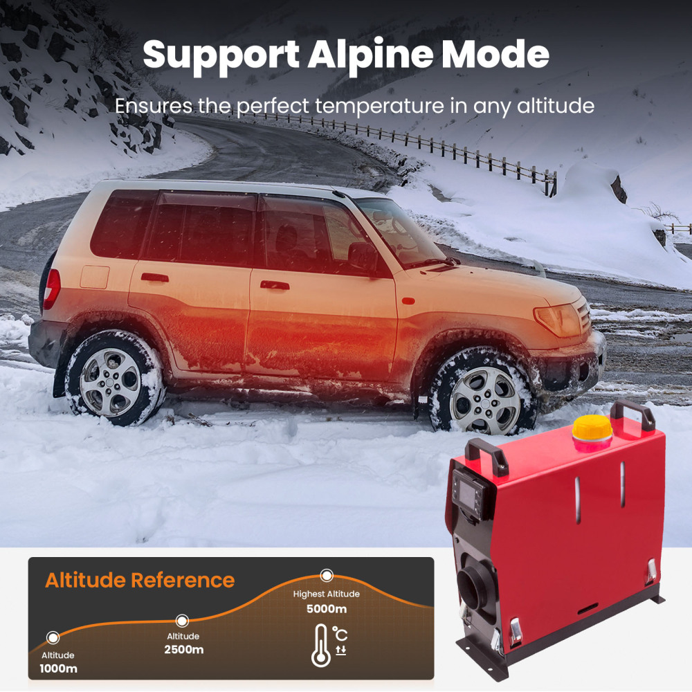 Diesel Air Heater 12V 8KW Tank Remote Control Thermostat Caravan Motorhome RV