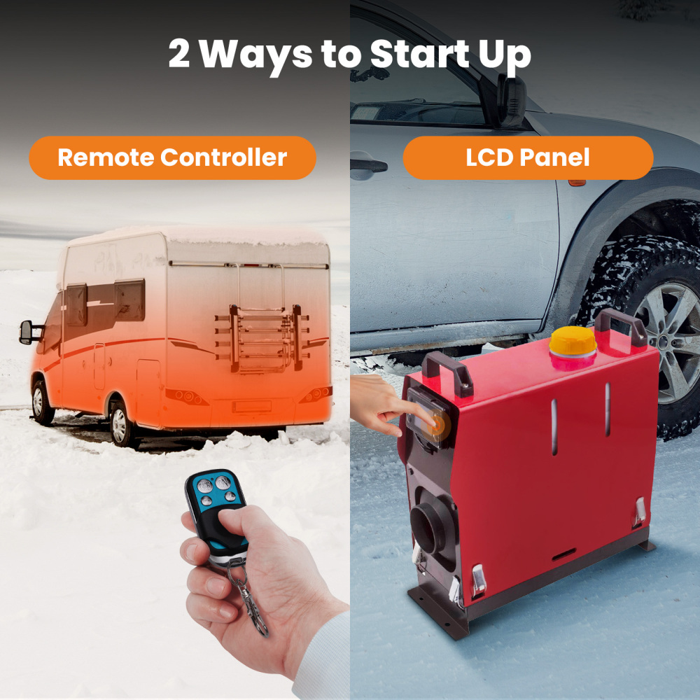 Diesel Air Heater 12V 8KW Tank Remote Control Thermostat Caravan Motorhome RV