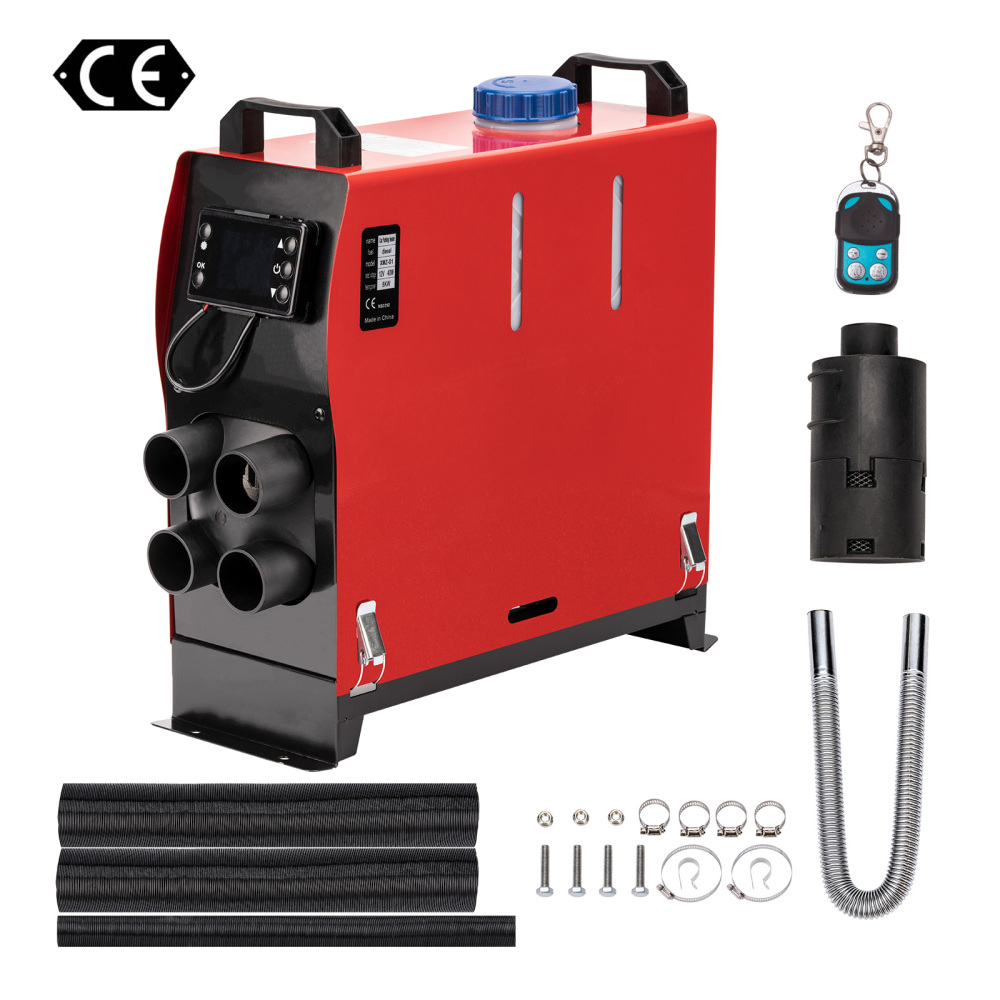 Air diesel chauffage LCD à distance 2KW-8KW 12V pour SUV Motorhomes voiture camion 4 trous